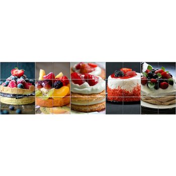 Tortás dekorcsempe mozaik