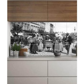 Ceramic tile mural - ice cream