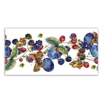 Berry patterned border tile