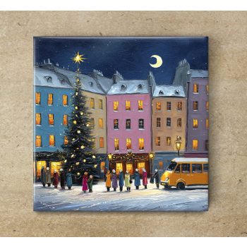 Ceramic tile mural - children playing snowball  Ceramic tile mural - children playing snowball