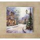 Ceramic tile mural - children playing snowball 