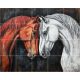 Ceramic tile mural - horses, Mustangs