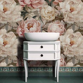 Bazsarózsás csempe