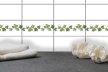 Ivy patterned border tile