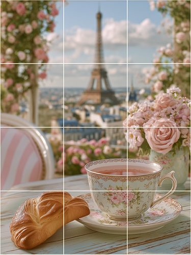 Ceramic tile mural - Paris 