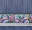 Ceramic tile mural - palm leaves