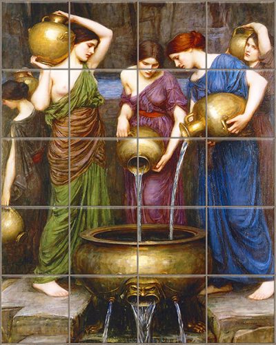 Ceramic tile mural - Danaides 