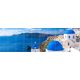 Santorini panoráma – mediterrán hangulatú csempekép