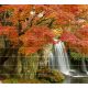 Ceramic tile mural - forest and waterfall 