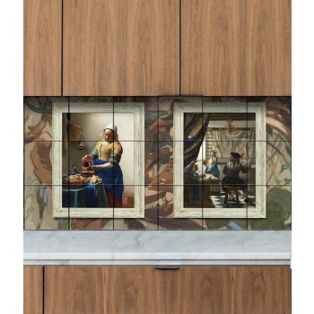 Vermeer festmények - mozaik csempe 