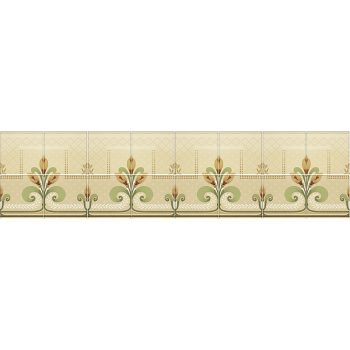 Ceramic tile mural - Art Nouveau flower pattern  Ceramic tile mural - Art Nouveau flower pattern