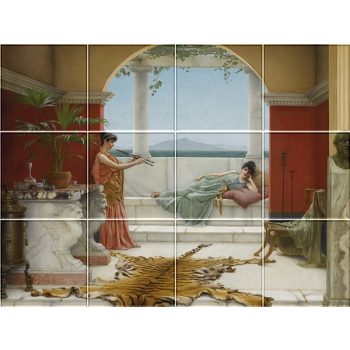 Ceramic tile mural - Summer siesta  Ceramic tile mural - Summer siesta