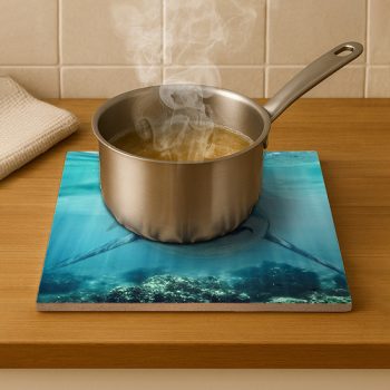 Fehér cápa dekorcsempe