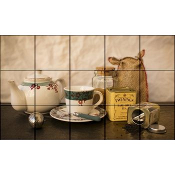 Ceramic tile mural - drink - tea still life  Ceramic tile mural - drink - tea still life