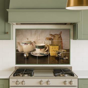 Ceramic tile mural - drink - tea still life 