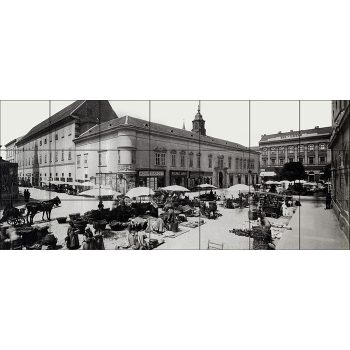 Budapest piaci forgatag 1894 fali csempe
