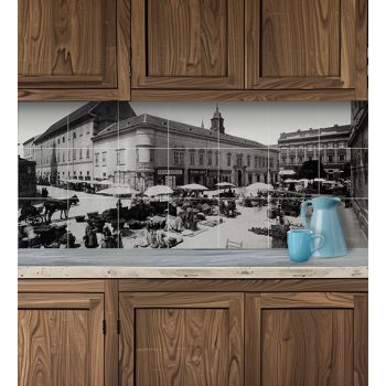 Ceramic tile mural - Skyscrapers