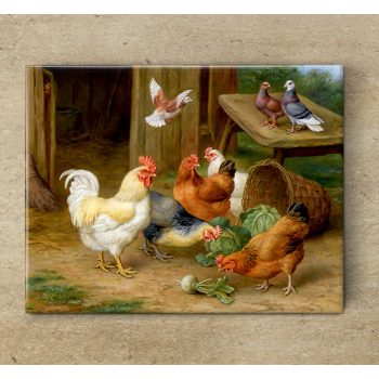 Tile trivet - farm 6. 