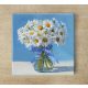 White Daisy - ceramic tile trivet