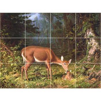 Tile mural - wildlife -Deer  Tile mural - wildlife -Deer