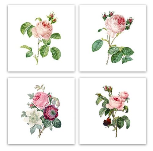 Set of tiles - flowers 