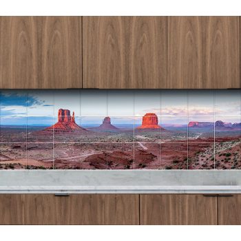 Ceramic tile mural - Arizona Red rocks