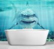 Tile mural - water world - Great White shark