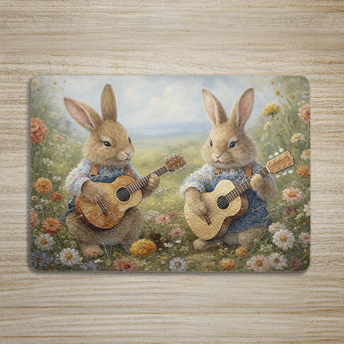 Cutting board - Playing Bunnies