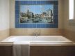 ceramic tile mural with Venice Canal Grande townscape