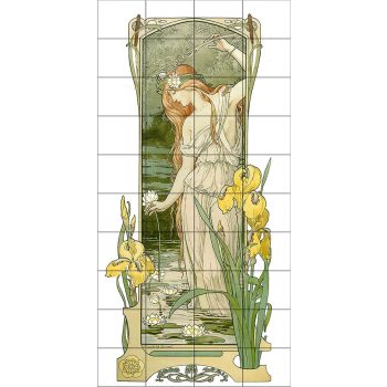 Ceramic tile mural - Mucha  Ceramic tile mural - Mucha