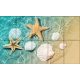 Tile mural - Starfish and seashell