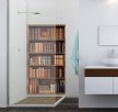 Ceramic tile mural - bookshelf