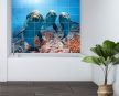 Tile mural - water world - curious dolphins 
