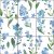 Ceramic tile mural - forgetmenot flowers