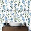 Ceramic tile mural - forgetmenot flowers