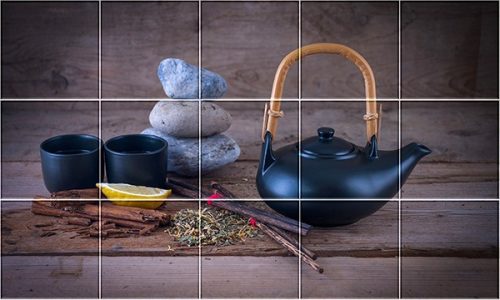 Tea Csendélet II. - mozaik csempe 