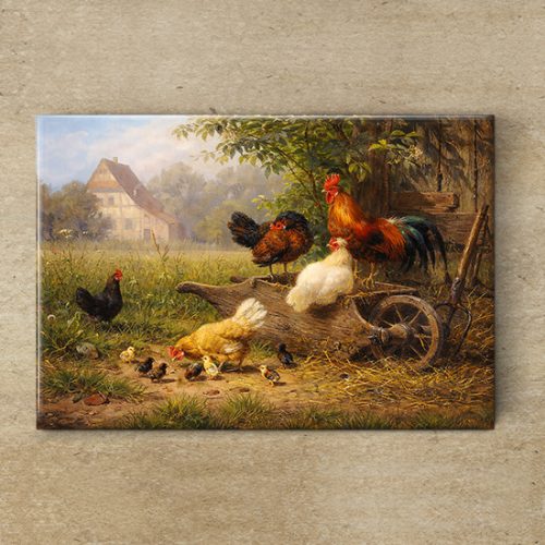 Tile trivet - rural idyll