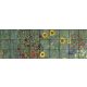 Ceramic tile mural - Gustav Klimt: Village garden with sunflowers 