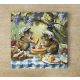 Mice having picnic  - ceramic tile trivet