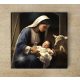 Ceramic tile mural - The adoration of the shepherds 