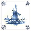 Tile mural - Delft blue tiles 
