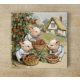 Three little pigs - ceramic tile trivet