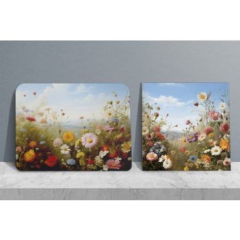 Vadvirág mintás konyhai szett