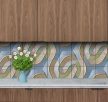Ceramic tile mural - abstract tiles 