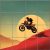 Motocross rider jumping decorative tile mural