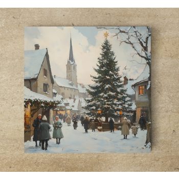 Christmas in the town - tile trivet Christmas in the town - tile trivet