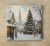 Christmas in the town - tile trivet