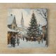 Christmas in the town - tile mural