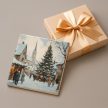 Christmas in the town - tile trivet