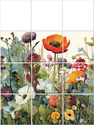 Ceramic tile mural - fruits